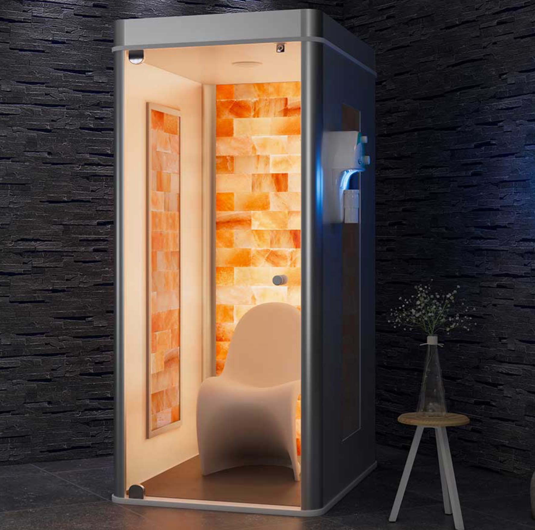 Halotherapy salt booth in Port St. Lucie